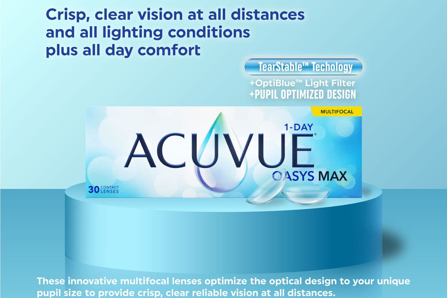 Oasys Max 1 Day Multifocal 30 Lenses