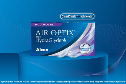 Air Optix plus Hydraglyde Multifocal Contact Lenses