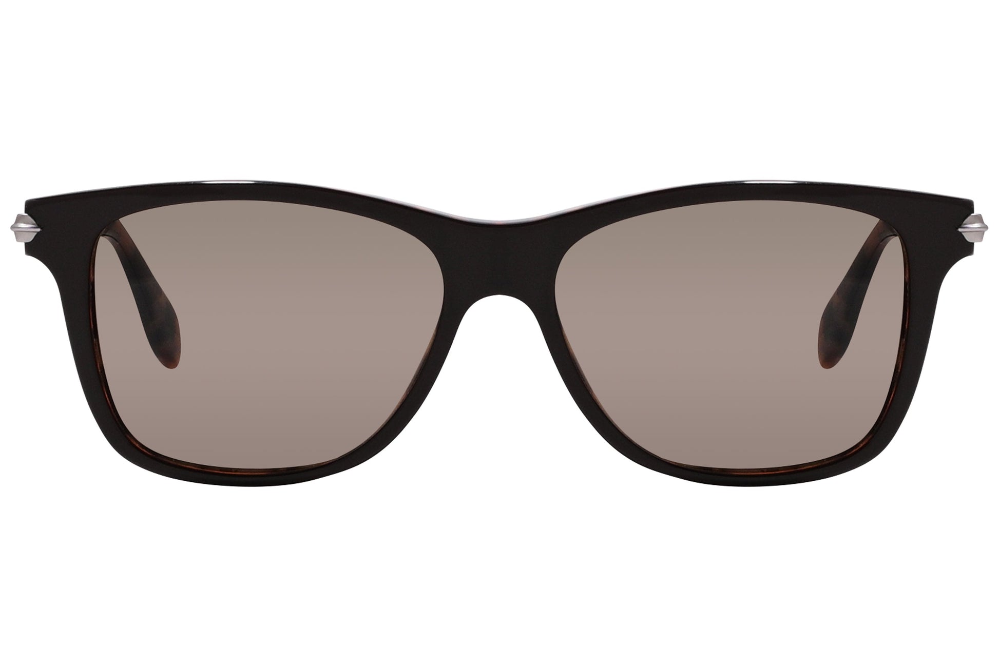 alexander-mcqueen square black eyeglasses frame viewed from a 90-degree angle.