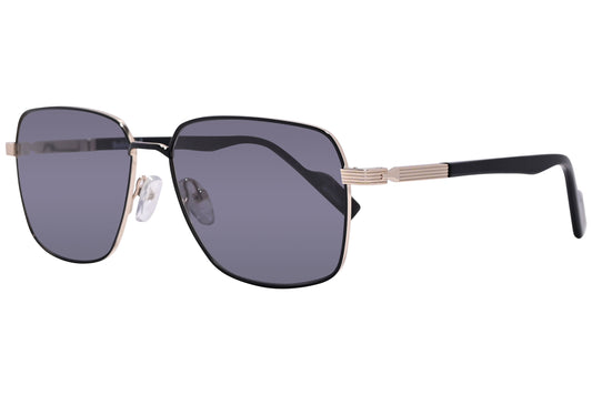 Side view of elegant and stylish designer sunglasses with sleek metal frames for adults.