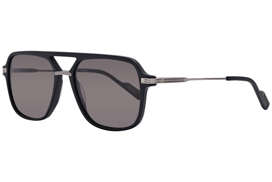 Side view of elegant and stylish designer sunglasses with sleek metal frames for adults.