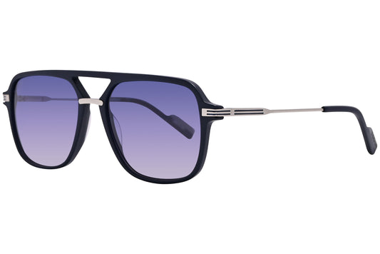 Side view of elegant and stylish designer sunglasses with sleek metal frames for adults.