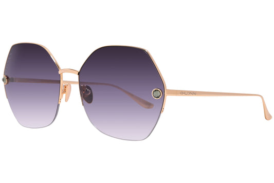 Side view of elegant and stylish designer sunglasses with sleek metal frames for adults.