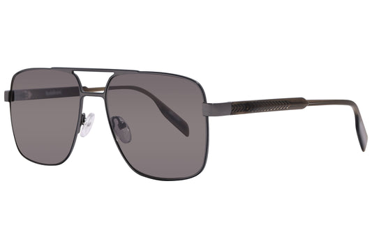 Side view of elegant and stylish designer sunglasses with sleek metal frames for adults.