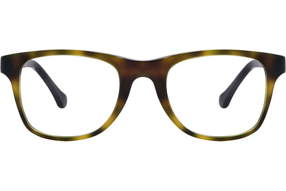 Balenciaga Wayfarer Tortoise Eyeglasses Frame Viewed From Front Angle.