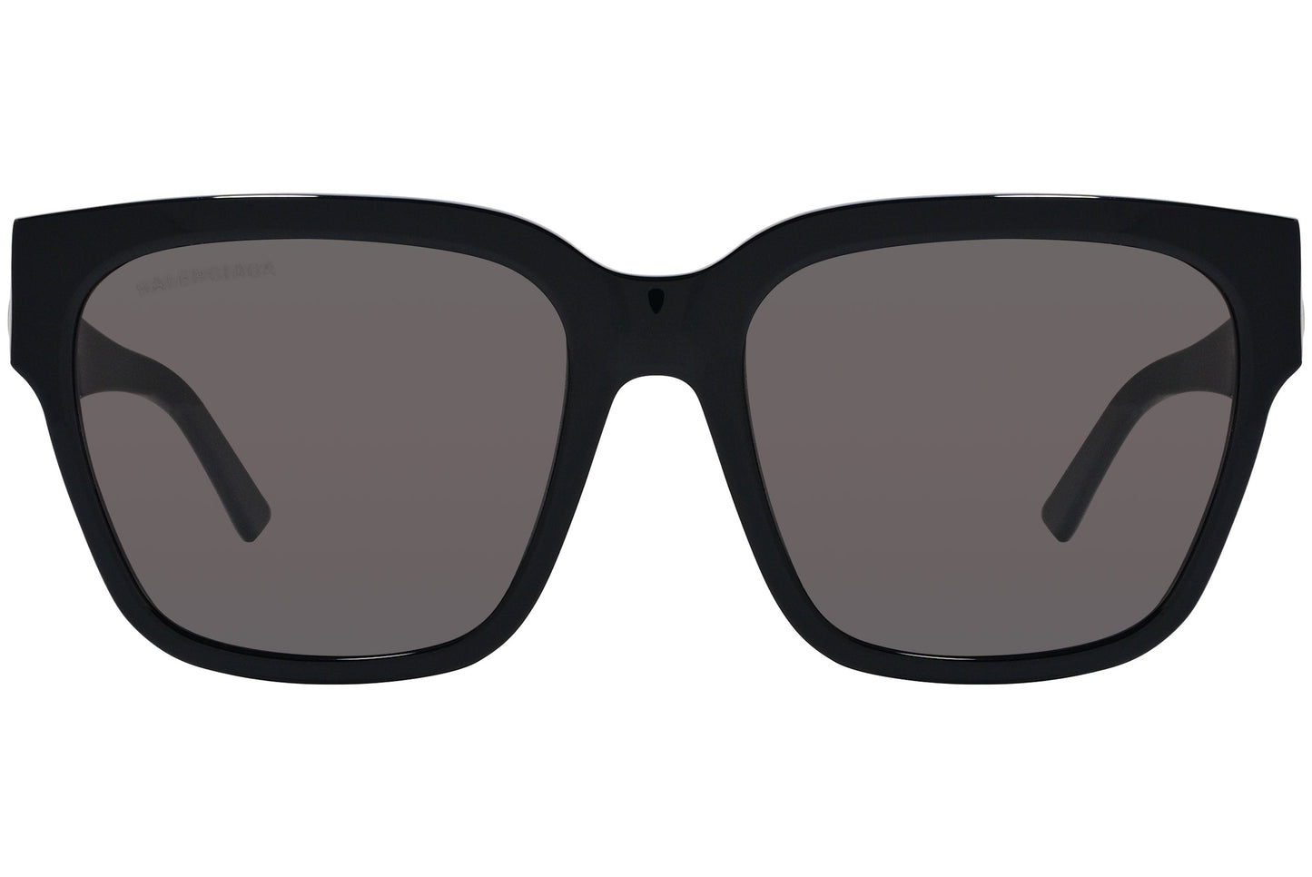 Balenciaga Black Color Square Sunglasses Viewed From Front Angle.