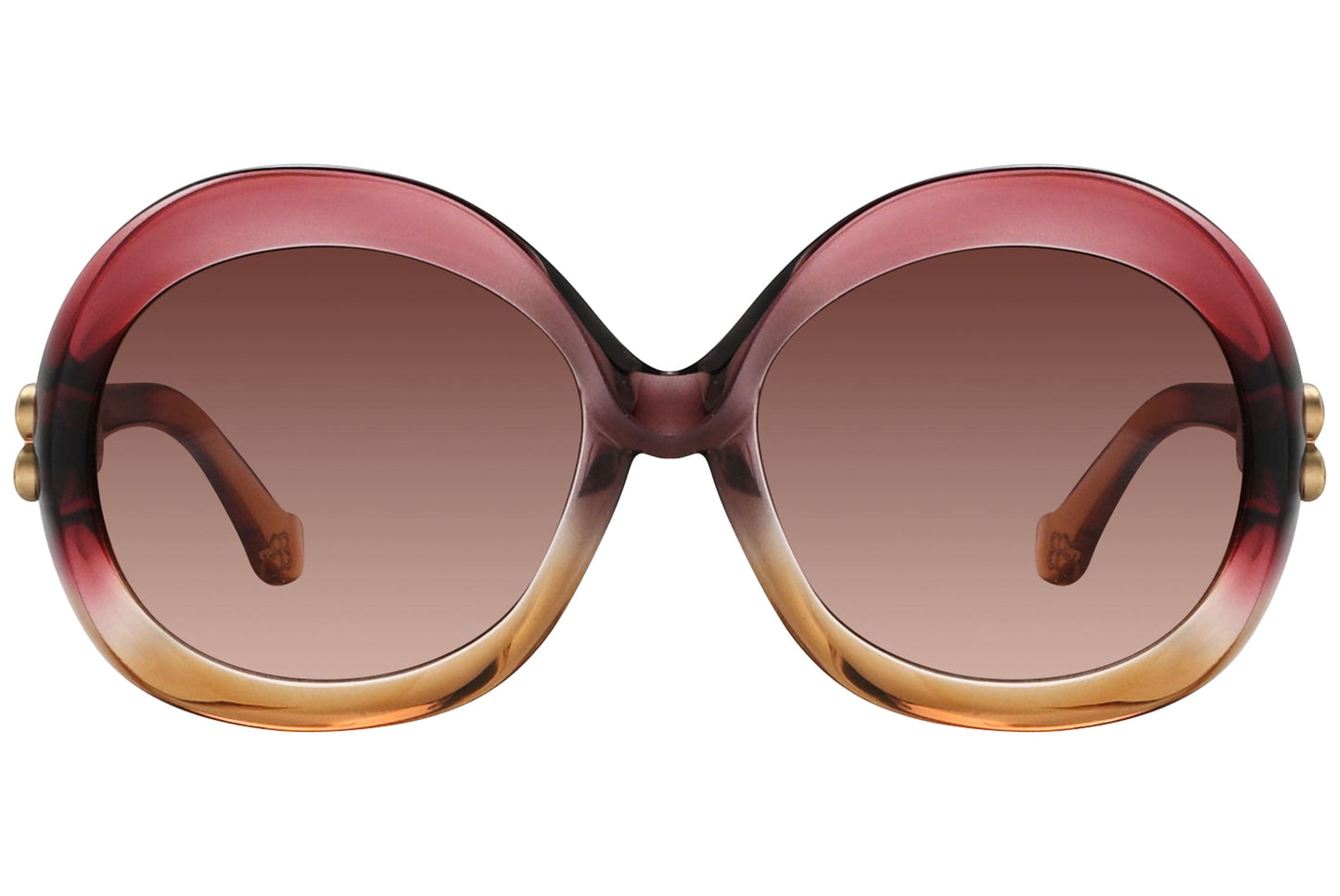 Balenciaga Round Pink Sunglasses Model: BA7-68F