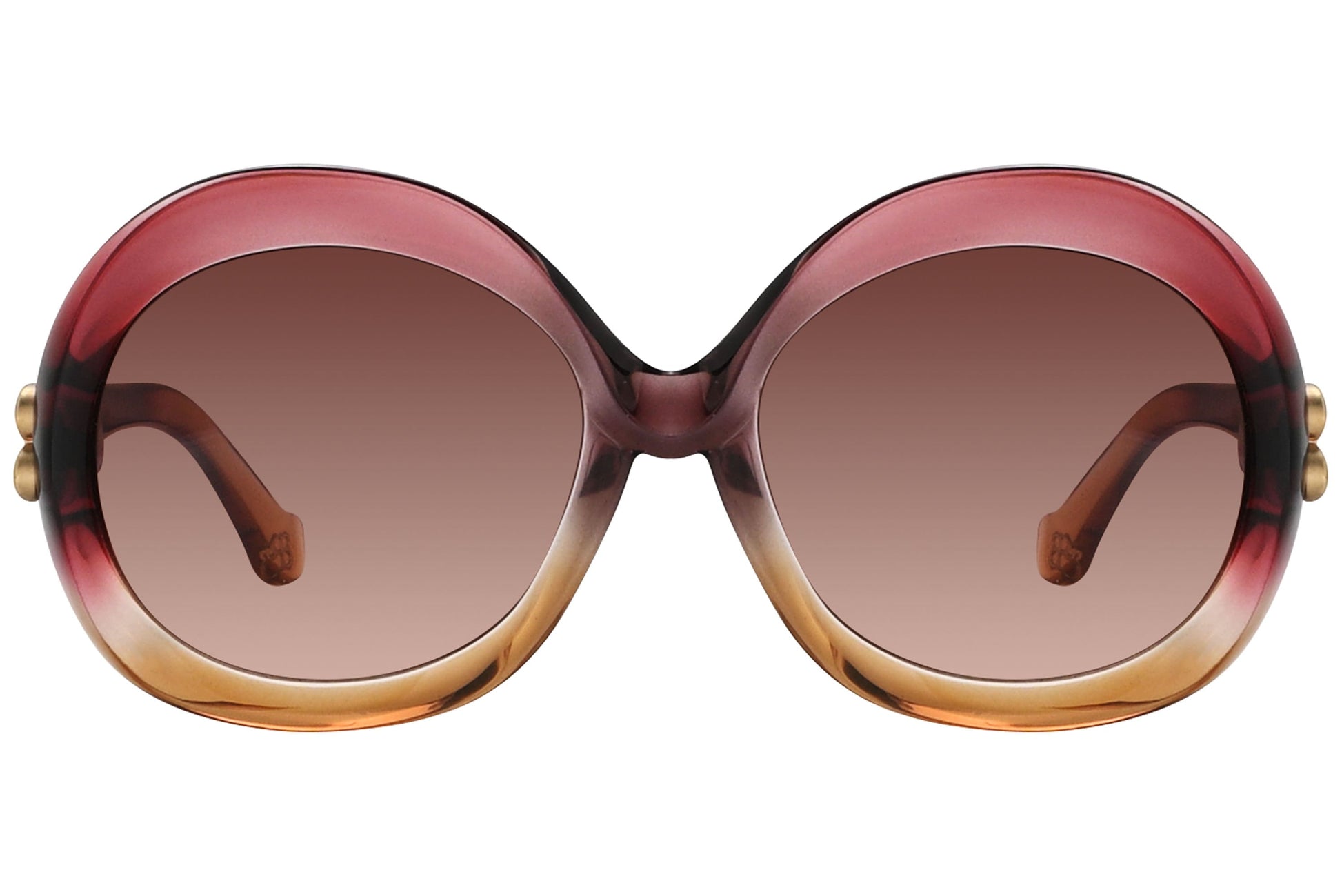 Balenciaga Round Pink Sunglasses Model: BA7-68F