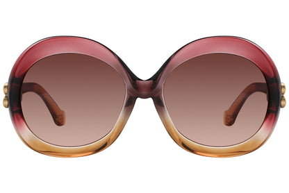 Balenciaga Round Pink Sunglasses Model: BA7-68F