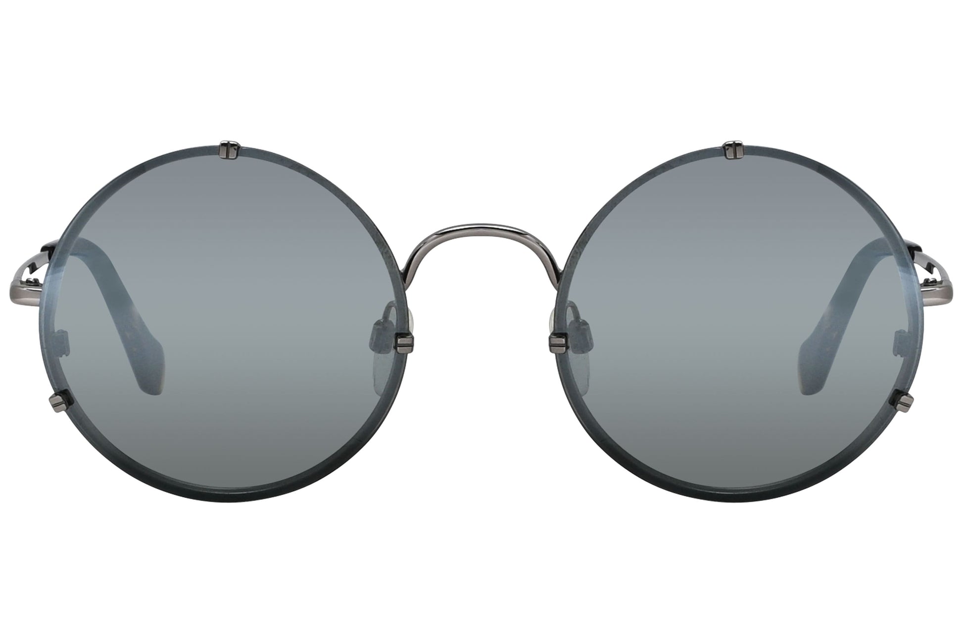 Balenciaga Round Gray Sunglasses Model: BA86-14C Front View