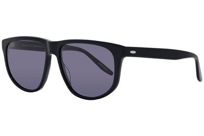 Barton Perreira Black Color Rectangle Sunglasses Viewed From A 45-Degree Angle.