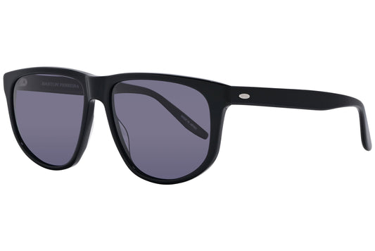 Barton Perreira Black Color Rectangle Sunglasses Viewed From A 45-Degree Angle.