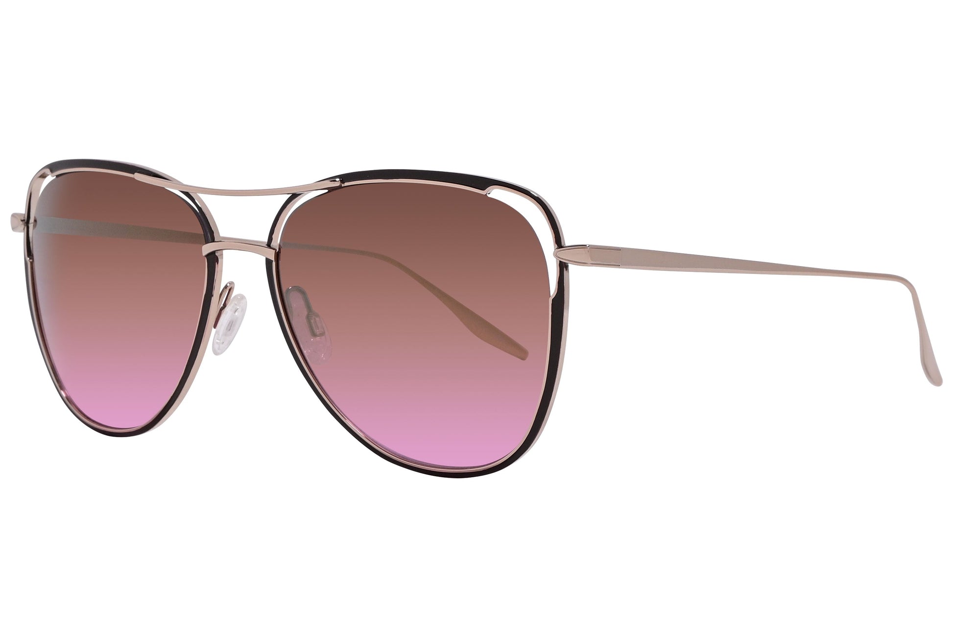 Barton Perreira Pink Color Square Sunglasses Viewed From A 45-Degree Angle.