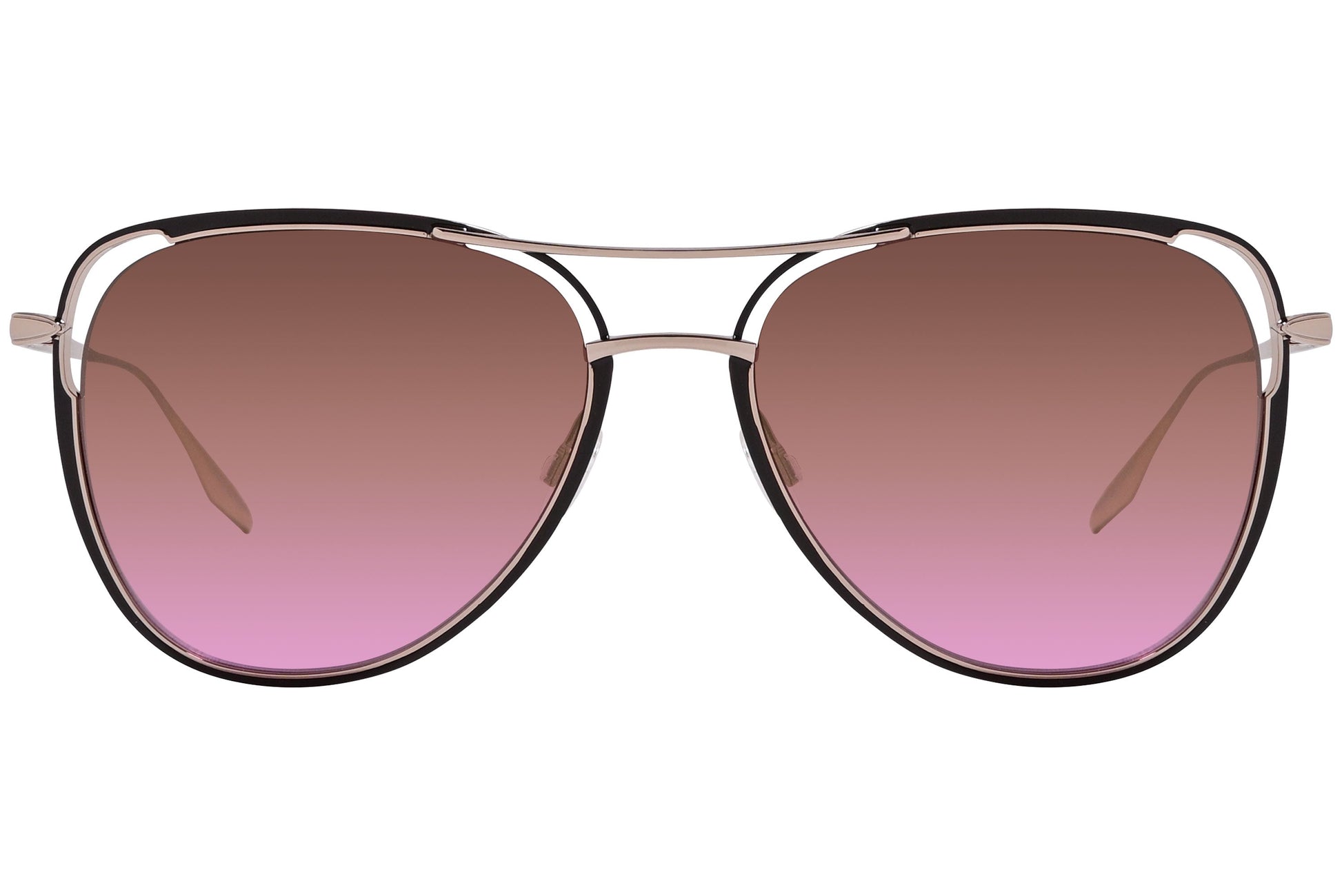 Barton Perreira Pink Color Square Sunglasses Viewed From Front Angle.