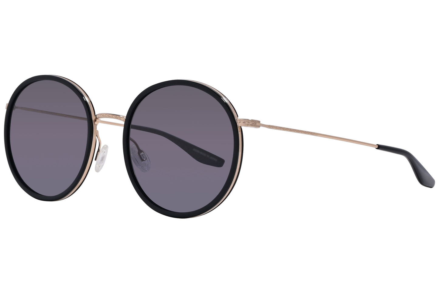 Barton Perreira Purple Color Round Sunglasses Viewed From A 45-Degree Angle.