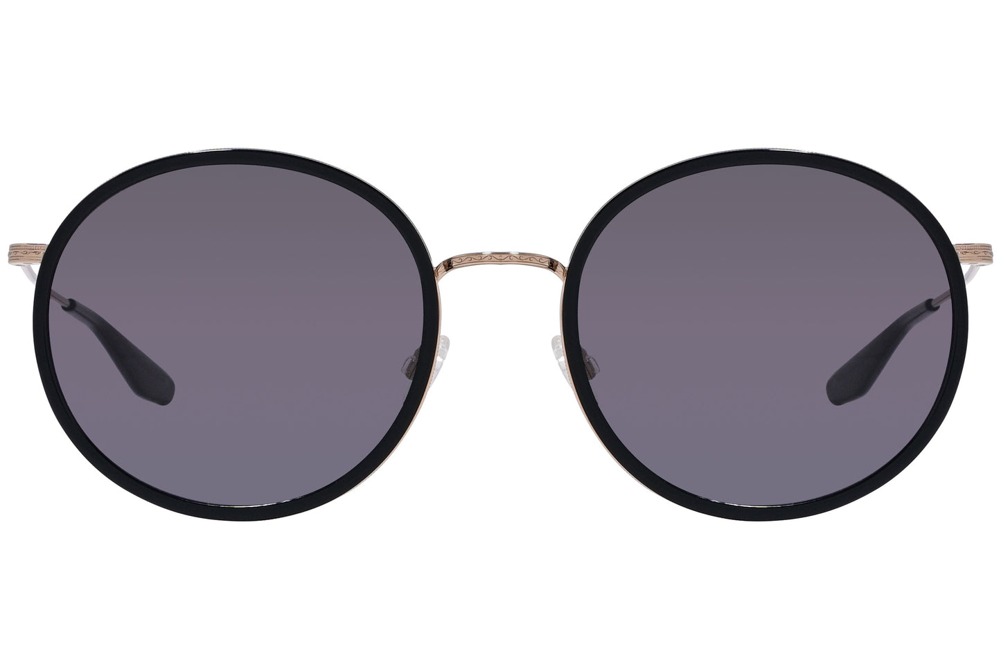 Barton Perreira Purple Color Round Sunglasses Viewed From Front Angle.