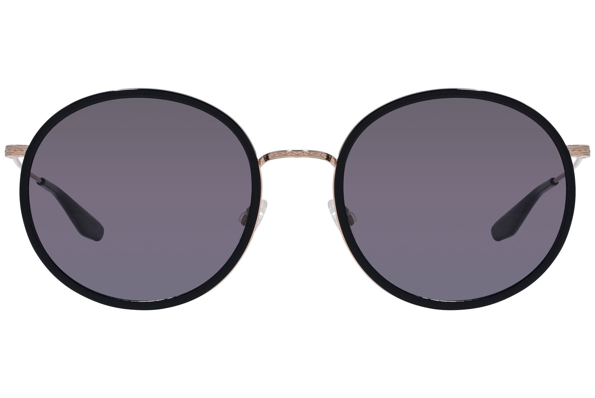 Barton Perreira Purple Color Round Sunglasses Viewed From Front Angle.