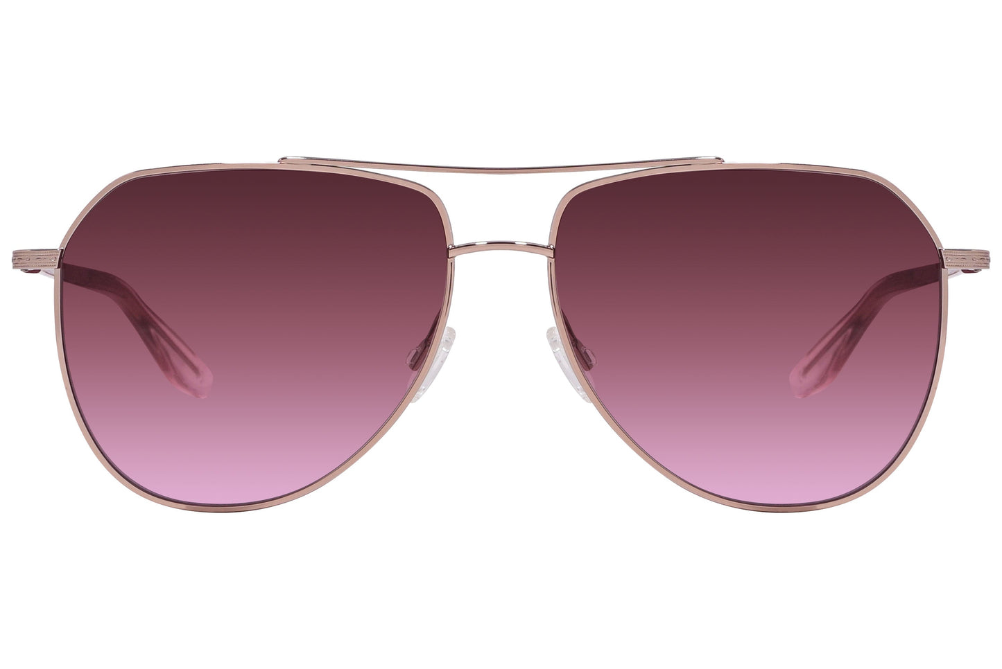 Barton Perreira Pink Color Aviator Sunglasses Viewed From Front Angle.