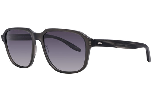 Barton Perreira Black Color Rectangle Sunglasses Viewed From A 45-Degree Angle.