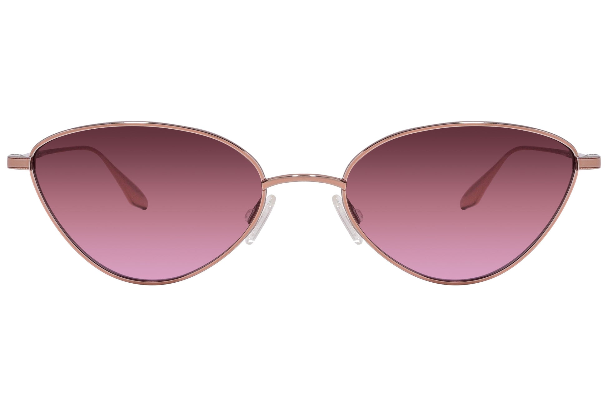 Barton Perreira Red Color Cat-Eye Sunglasses Viewed From Front Angle.