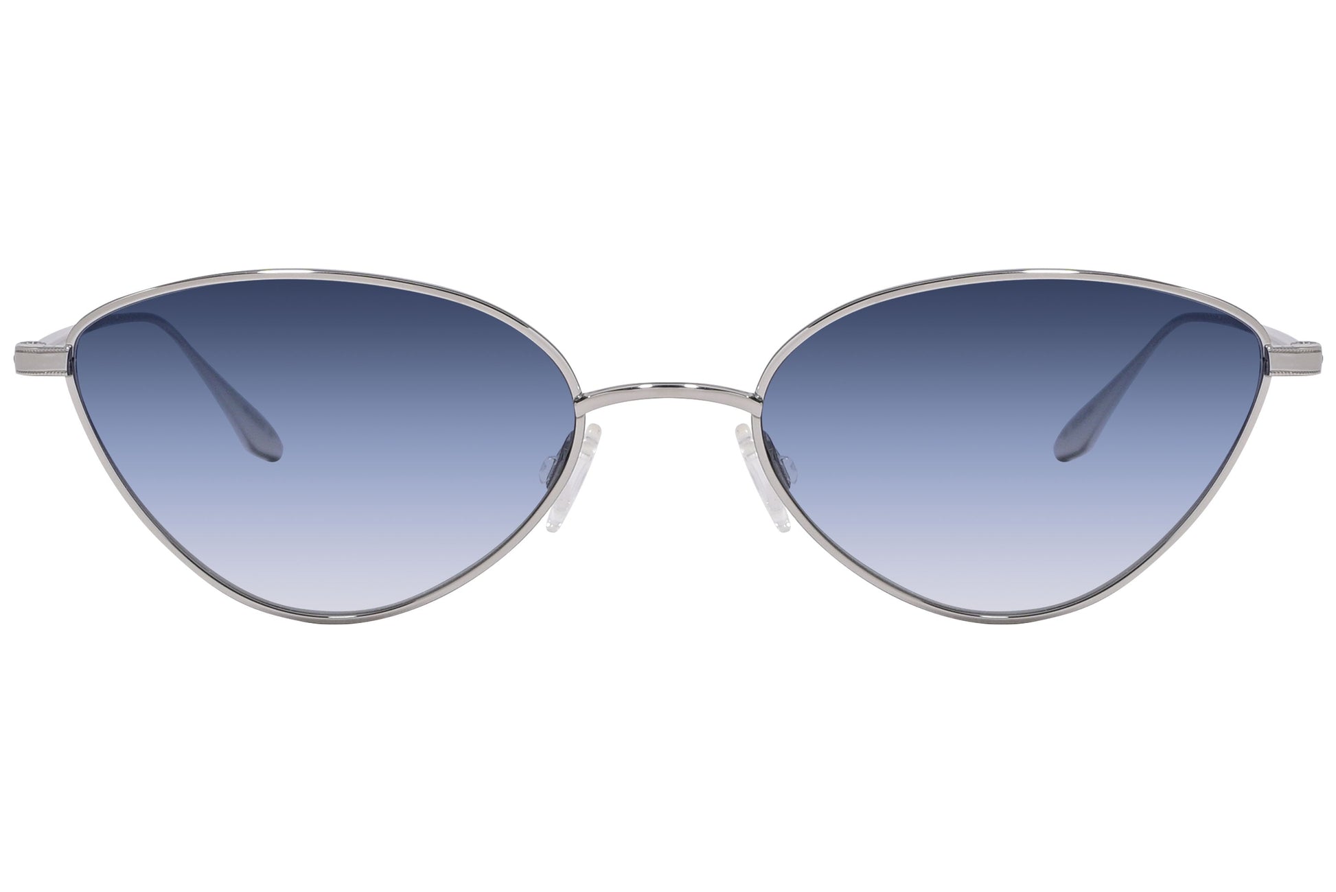 Barton Perreira Blue Color Cat-Eye Sunglasses Viewed From Front Angle.