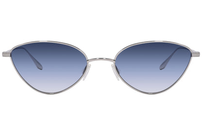 Barton Perreira Blue Color Cat-Eye Sunglasses Viewed From Front Angle.