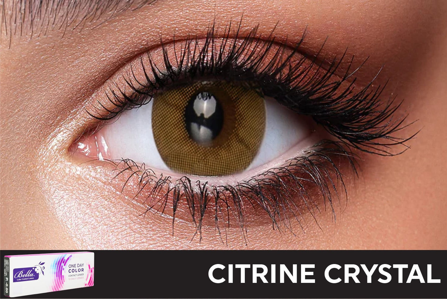 Bella Daily Citrine Crystal Contact Lenses