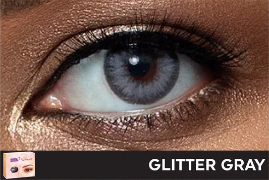 Bella Diamond Glitter Gray Contact Lenses