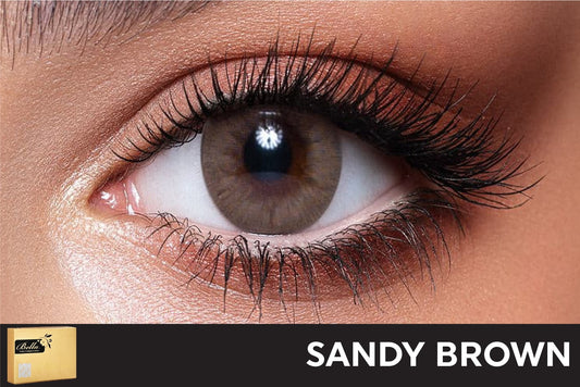 Bella Elite Sandy Brown Contact Lenses