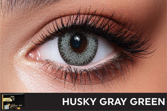 Bella Glow Husky Gray Green Contact Lenses