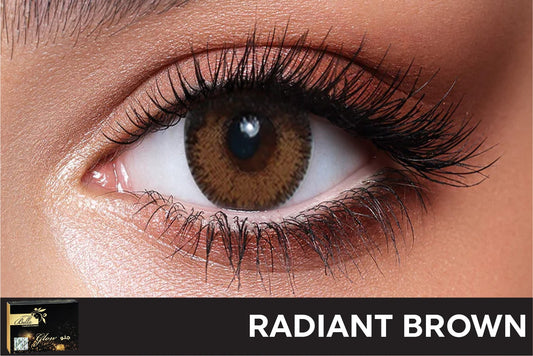 Bella Glow Radiant Brown Contact Lenses