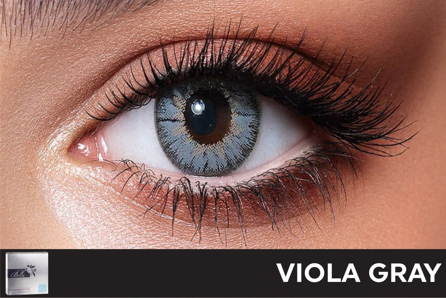 Bella Natural Viola Gray Contact Lenses