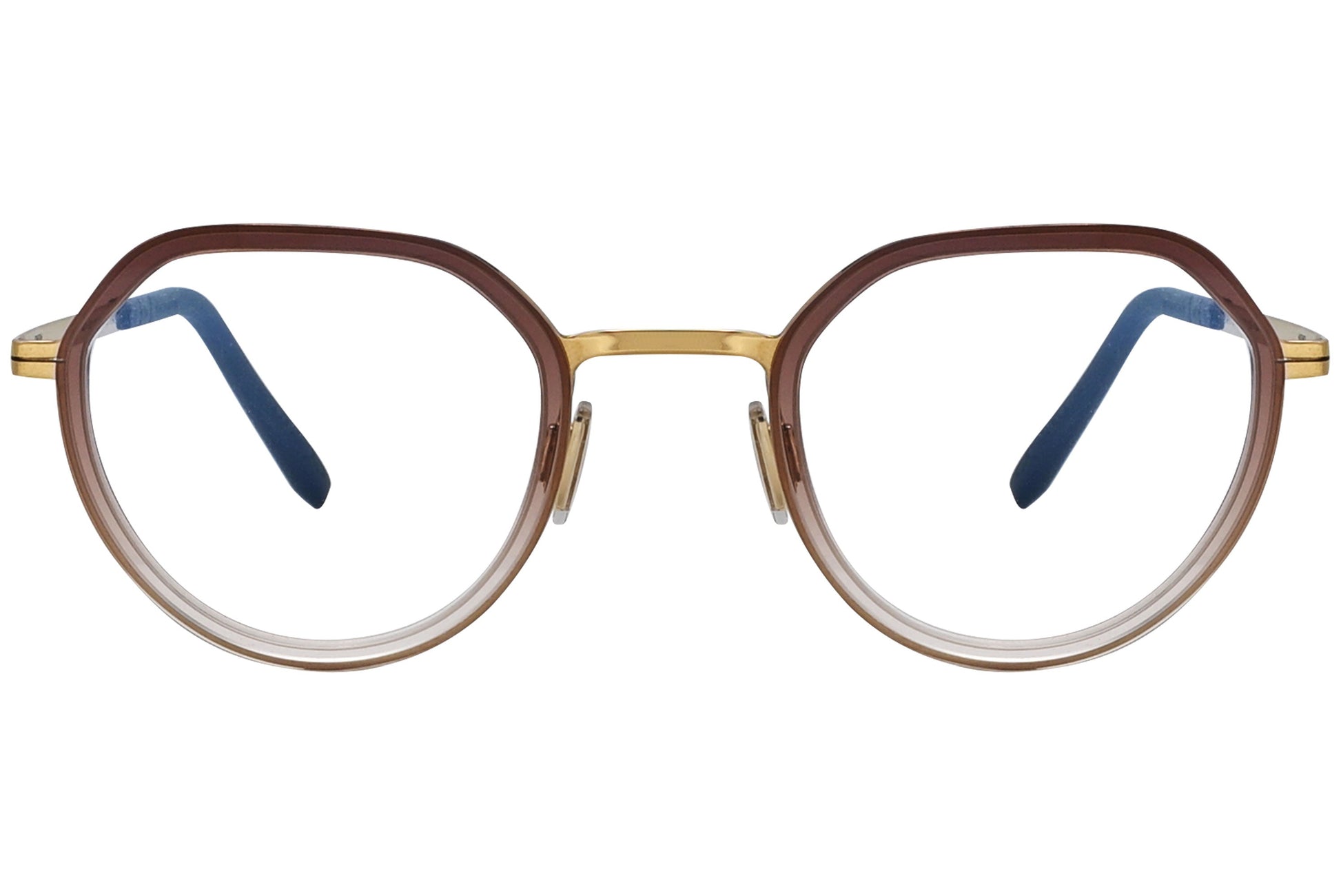 blackfin oval oval eyeglasses eyeglasses frame viewed from a 90-degree angle.