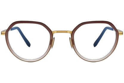 blackfin oval oval eyeglasses eyeglasses frame viewed from a 90-degree angle.