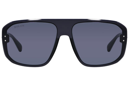 Bolon Black Color Aviator Sunglasses Viewed From Front Angle.