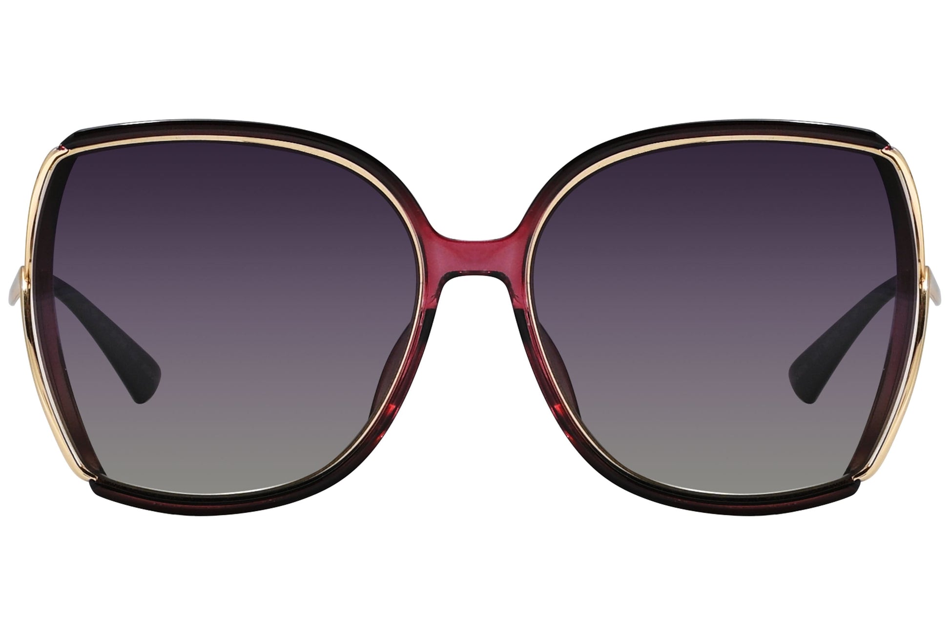 Bolon Butterfly Red Sunglasses Model: BL6076-C31 Front View