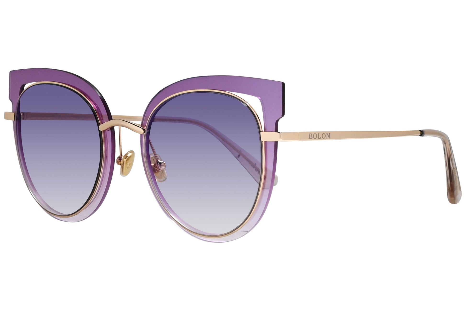 Bolon Cat-eye Pink Sunglasses Model: BL7013-B50 Side View