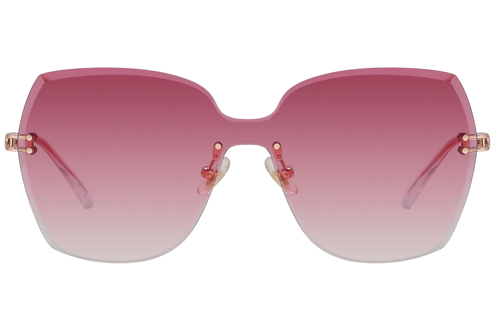 Bolon Square Red Sunglasses Model: BL7050-A30 Front View