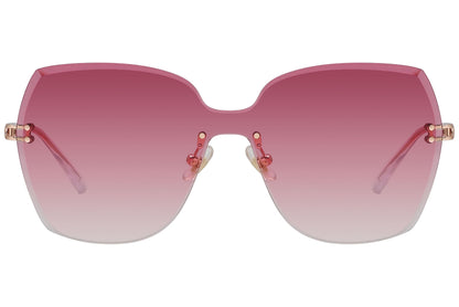 Bolon Square Red Sunglasses Model: BL7050-A30 Front View