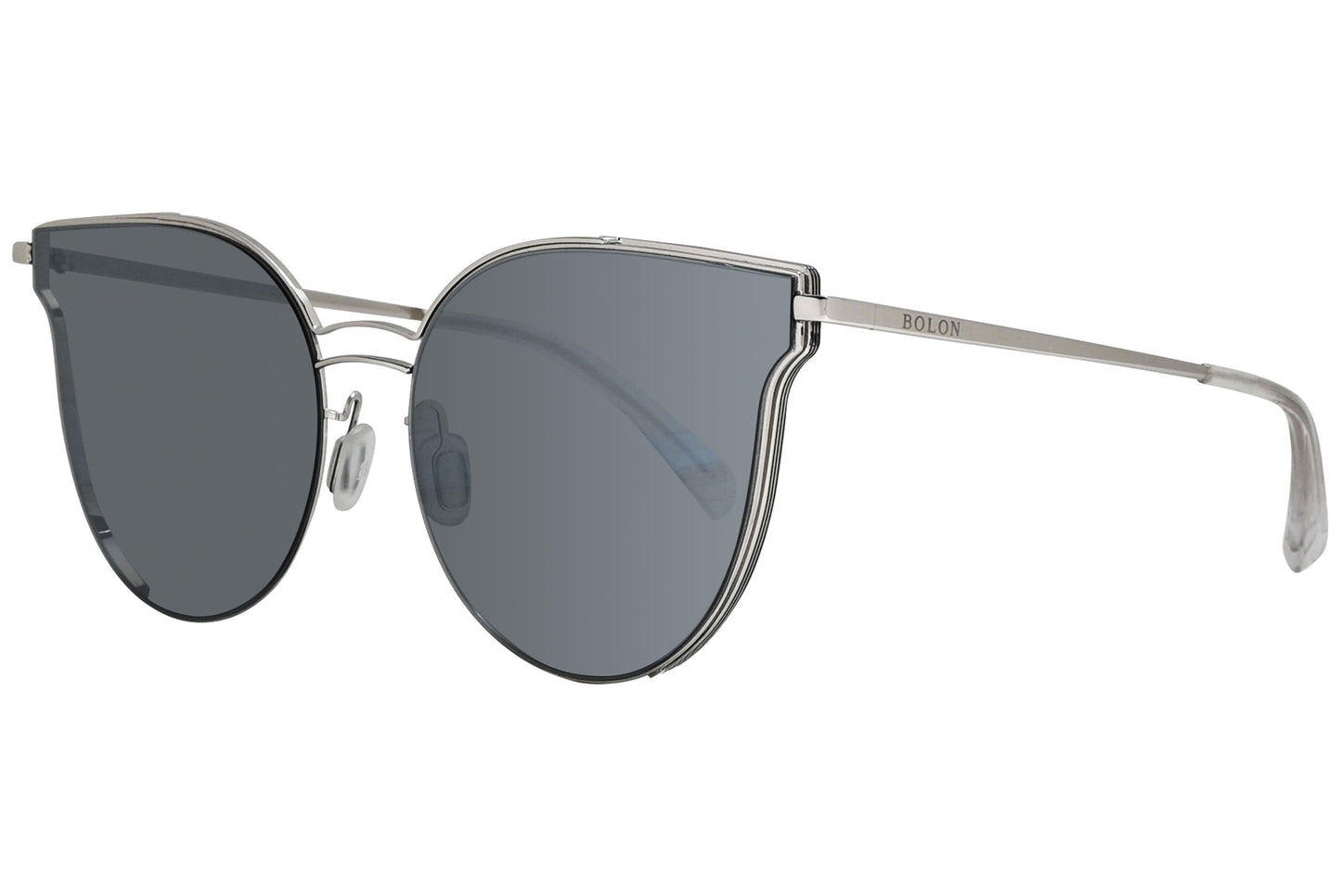 Bolon Cat-eye Silver Sunglasses Model: BL8029-B90 Side View