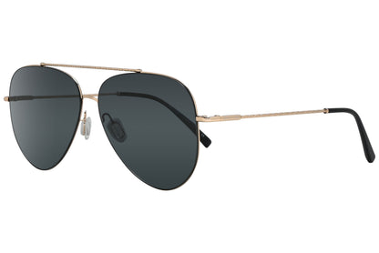 Bolon Gold Color Aviator Sunglasses Viewed From A 45-Degree Angle.