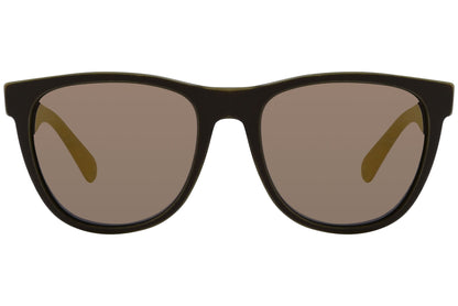 Boss Orange Brown Color Wayfarer Sunglasses Viewed From Front Angle.