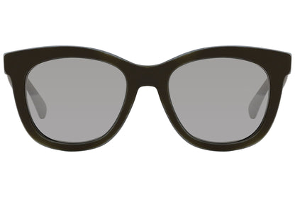 Boss Orange Gray Color Wayfarer Sunglasses Viewed From Front Angle.