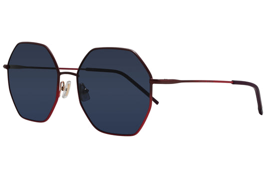 Boss Geometric Red Sunglasses Model: BOSS1332-S-7W5KU Side View