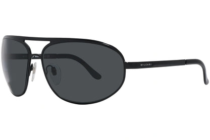 Bvlgari Black Color Aviator Sunglasses Viewed From A 45-Degree Angle.