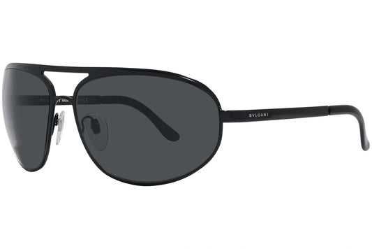 Bvlgari Black Color Aviator Sunglasses Viewed From A 45-Degree Angle.