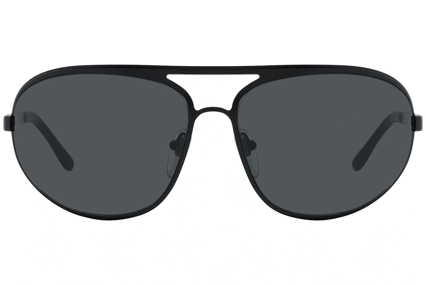 Bvlgari Black Color Aviator Sunglasses Viewed From Front Angle.