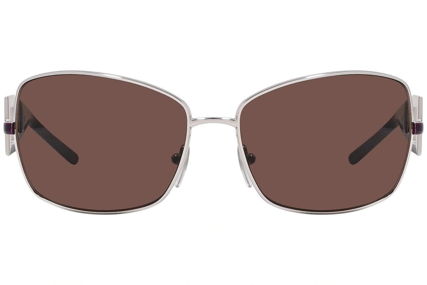 Bvlgari Brown Color Geometric Sunglasses Viewed From Front Angle.