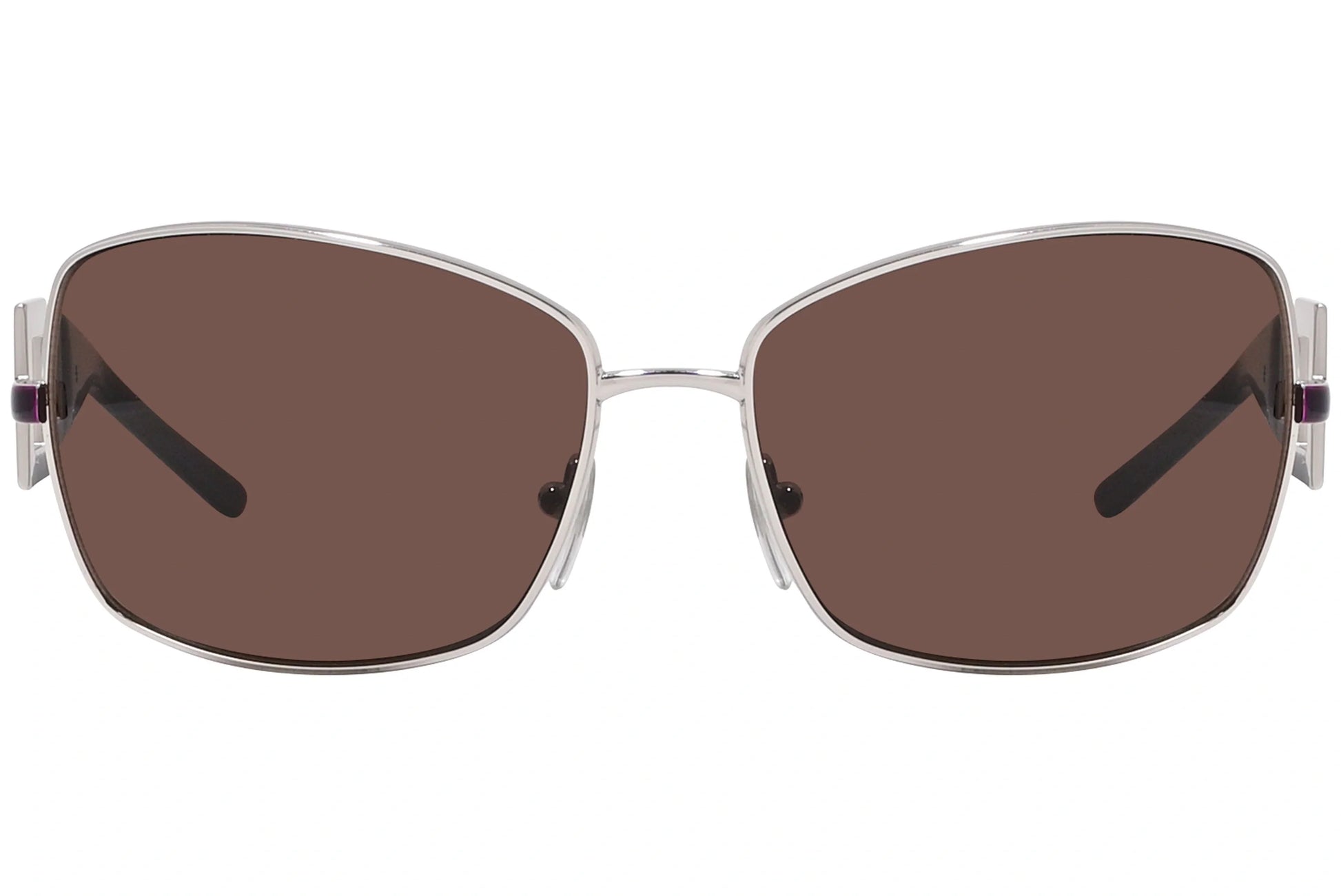 Bvlgari Brown Color Geometric Sunglasses Viewed From Front Angle.