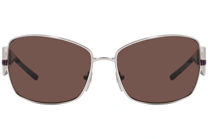 Bvlgari Brown Color Geometric Sunglasses Viewed From Front Angle.